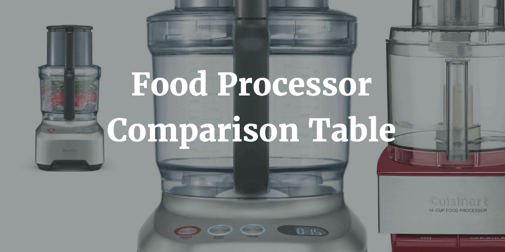 Cuisinart Food Processor Comparison Chart