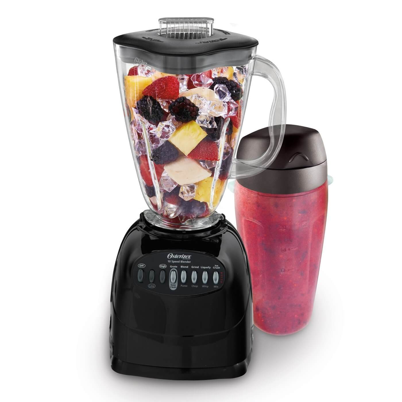 Oster Simple Blend 100 10-Speed Blender with Blend and Go Cup